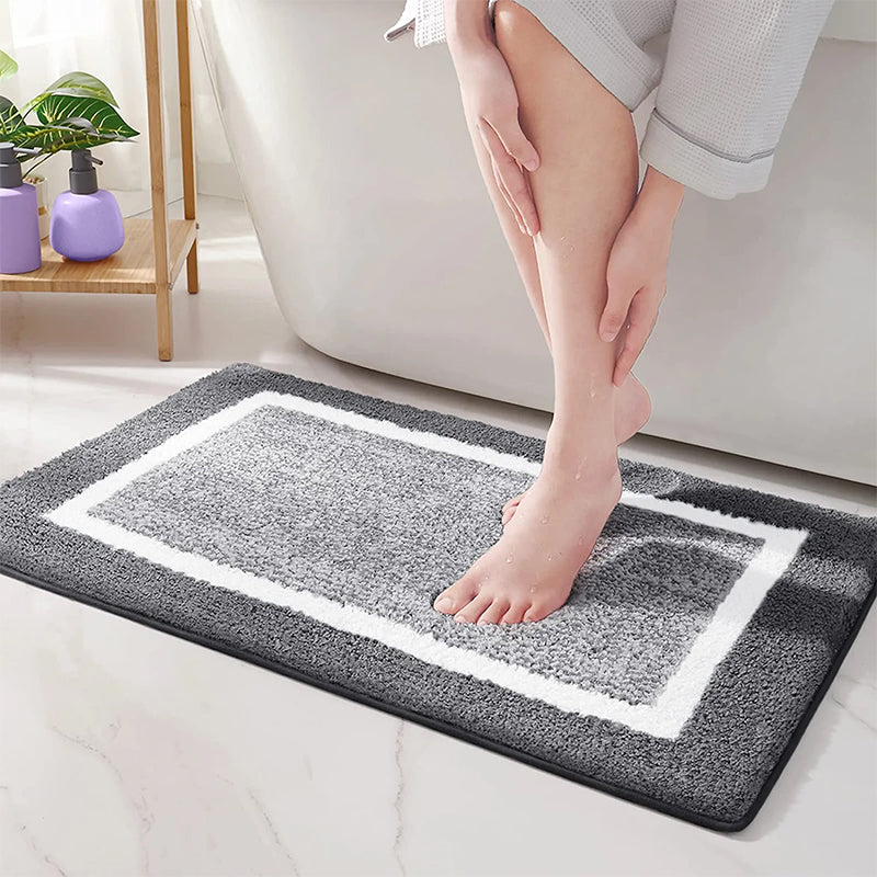 Buy Luxe Anti Skid Bath Mat - Grey Bath Mats from Vaaree