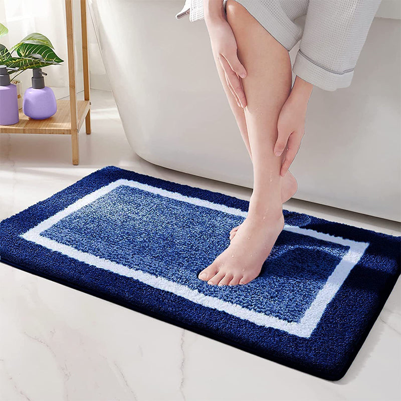 Buy Luxe Anti Skid Bath Mat - Blue Bath Mats from Vaaree