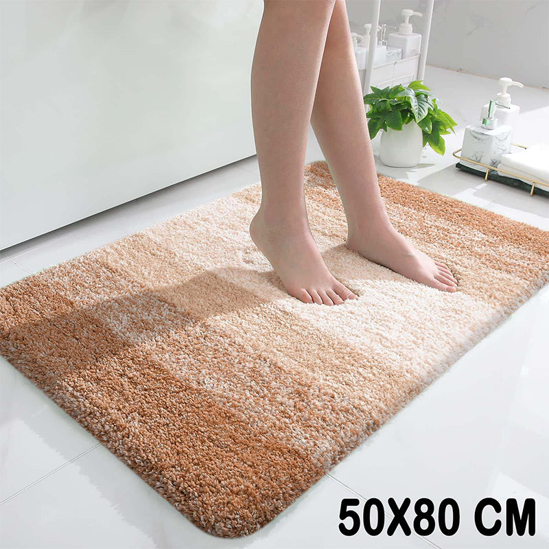 Buy Elvira Anti Skid Striped Bath Mat - Beige Bath Mats from Vaaree