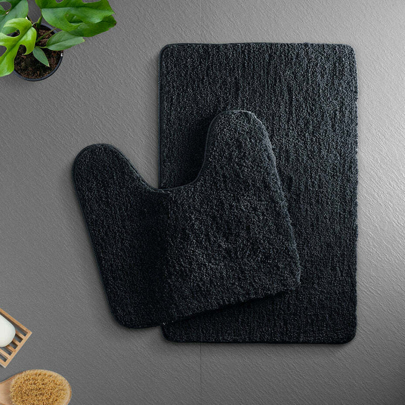 Buy Helen Anti Skid Bath Mat & Contour Mat (Dark Grey) - Two Piece Set Bath Mats from Vaaree