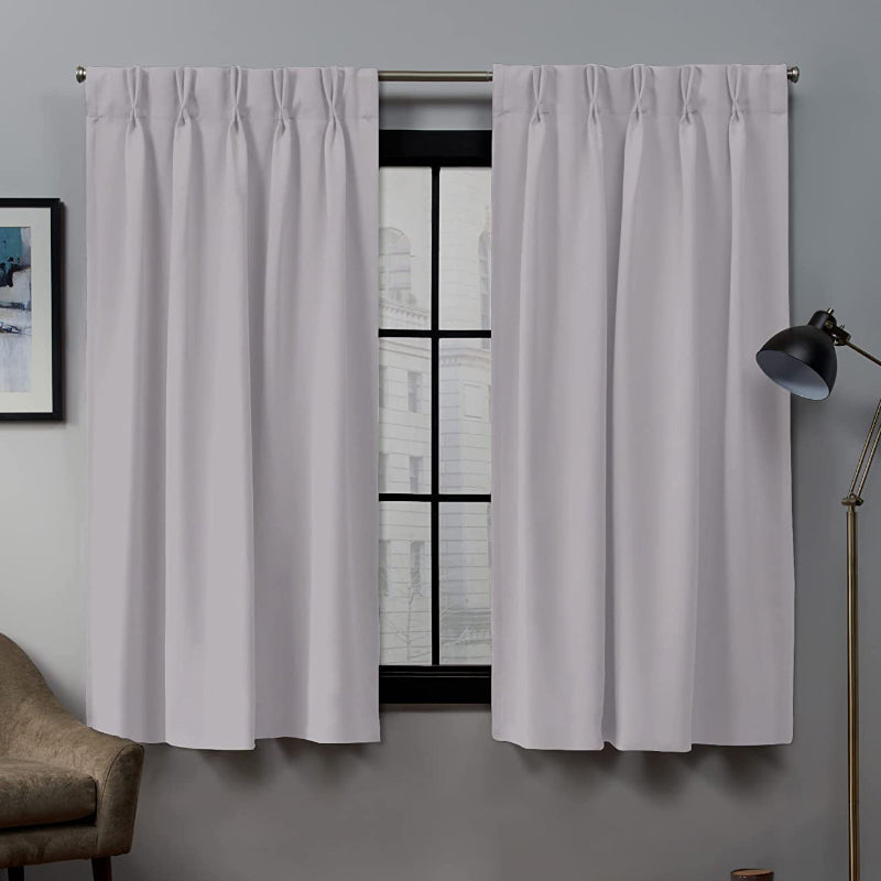 Buy Imora Double Pinch Pleat Short Width Curtain - Silver Curtains from Vaaree