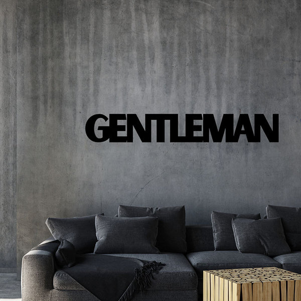 Wall Accents - Gentleman Typography Wall Art