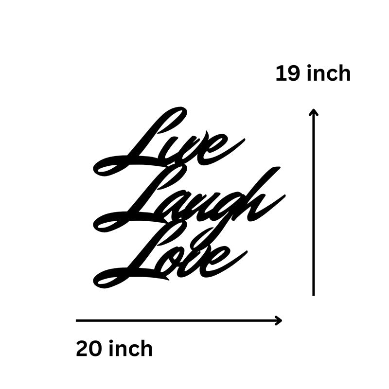 Wall Accents - Live Laugh Love Typography Wall Art