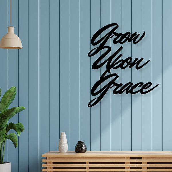 Wall Accents - Grow Grace Typography Wall Art