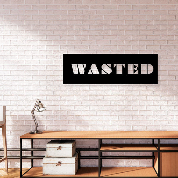 Wall Accents - Wasted Typography Wall Art