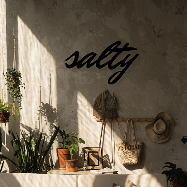 Wall Accents - Salty Typography Wall Art