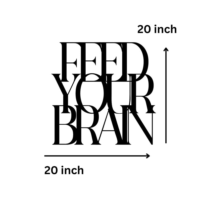 Wall Accents - Feed Your Bran Typography Wall Art