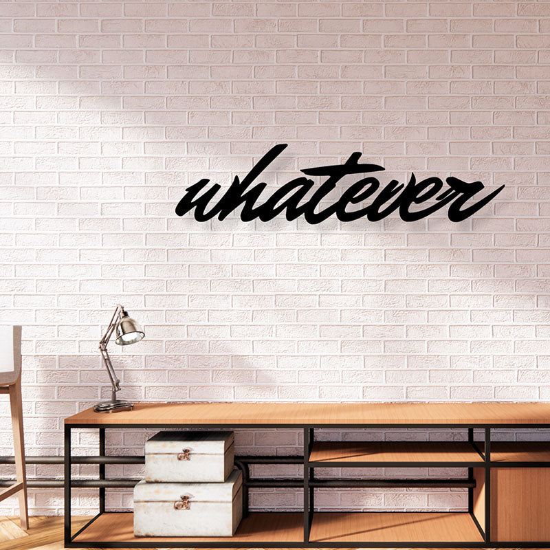 Wall Accents - Whatever Typography Wall Art