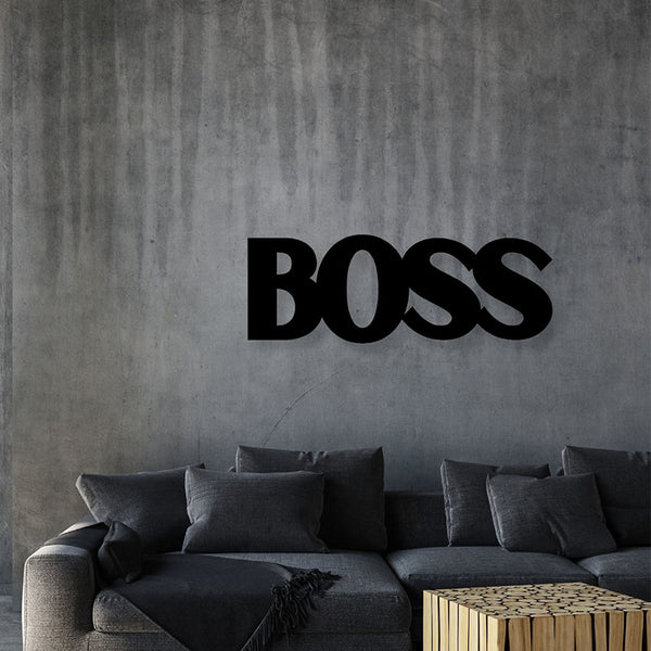 Wall Accents - Boss Typography Wall Art