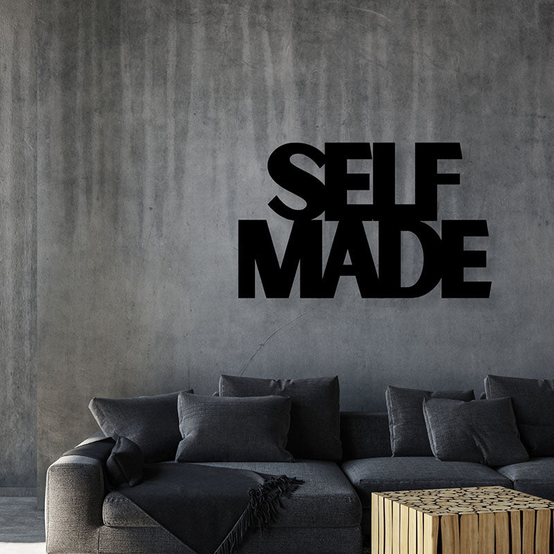 Wall Accents - Self Made Typography Wall Art