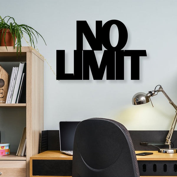 Wall Accents - No Limit Typography Wall Art