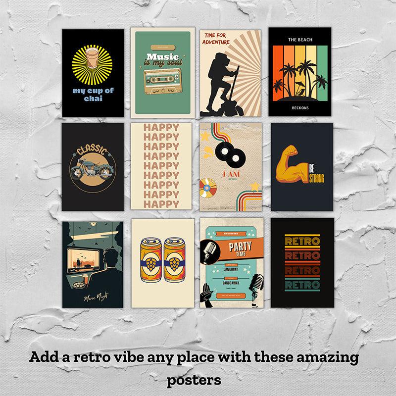 Buy Retro Ramp Wall Poster - Set Of Twelve Wall Poster from Vaaree