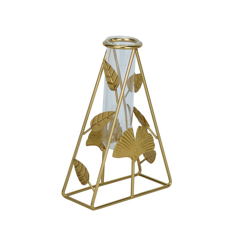 Vase - Gardenia Test Tube Planter - Gold