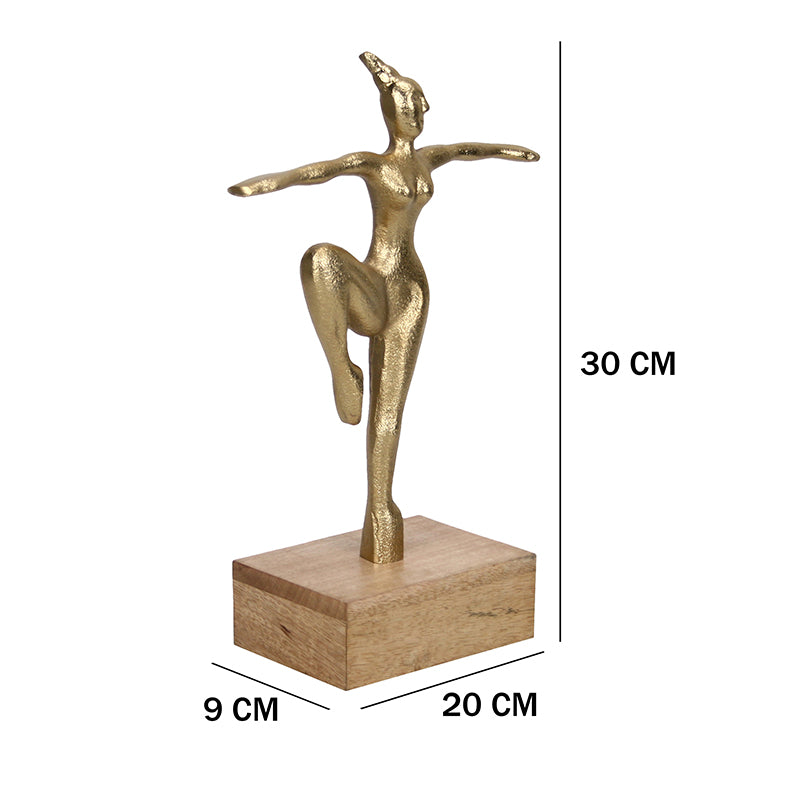 Buy Prima Ballerina Showpiece - Gold Showpieces from Vaaree