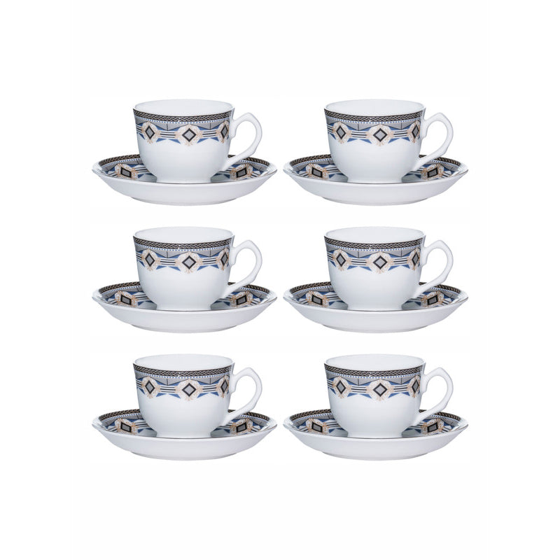 Tea Sets & Tea Pots - Siso Ethic Cup & Saucer Set (170 ML) - Twelve Piece Set