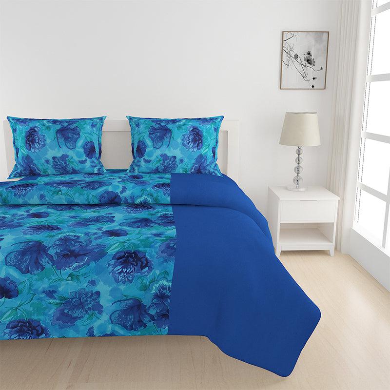 Buy Beatific Blue Floral Bedding Set Bedding Set from Vaaree