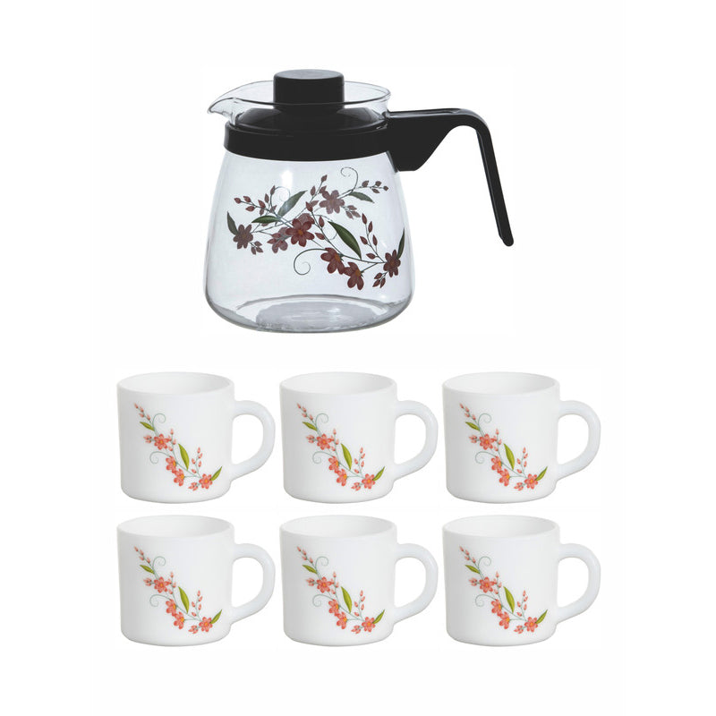 Tea Sets & Tea Pots - Emery Flora Tea Set - Pink & White