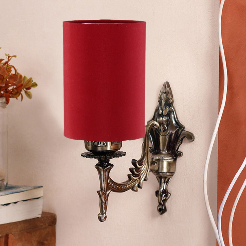 Wall Lamp - Vista Edrel Cylindrical Wall Lamp - Red