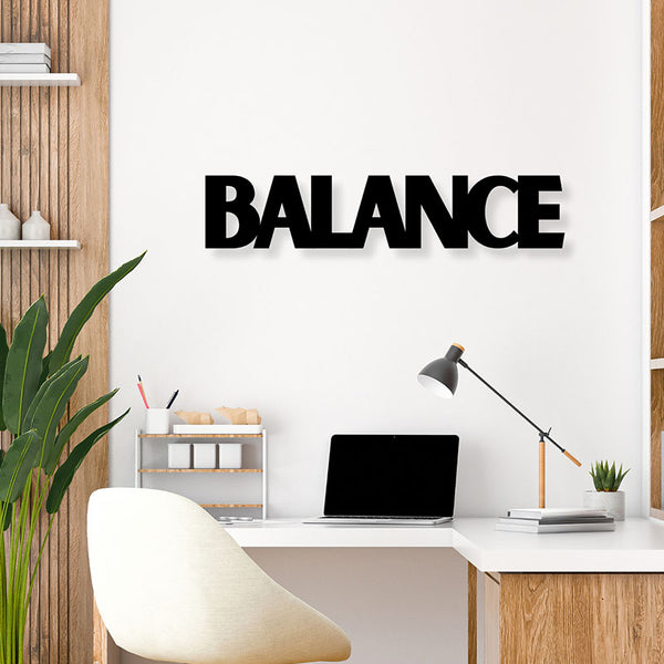 Wall Accents - Balance Typography Wall Art