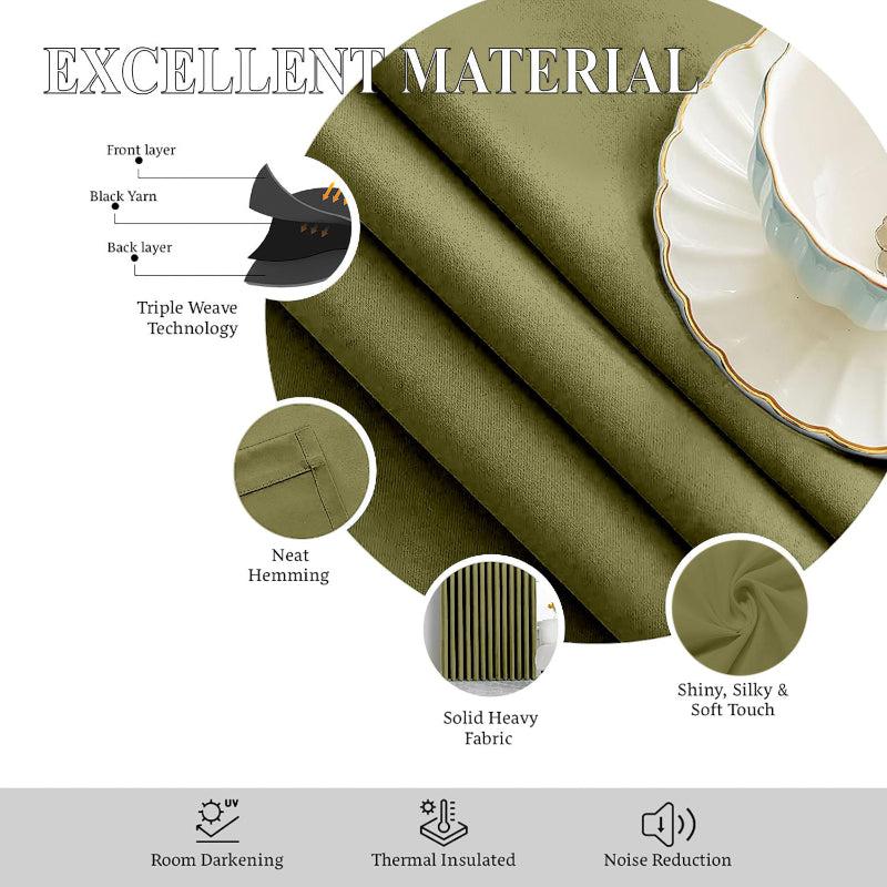 Buy Esme Tab Top Short Width Curtain - Bottle Green Curtains from Vaaree