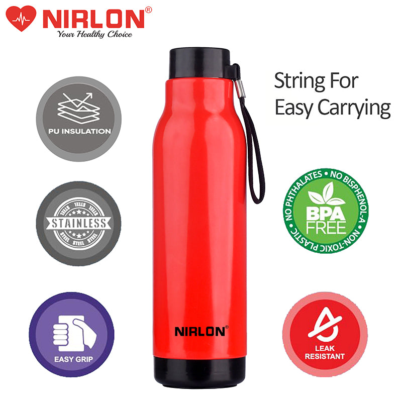 Buy Viora Water Bottle (Red) - 480 ML Bottle from Vaaree