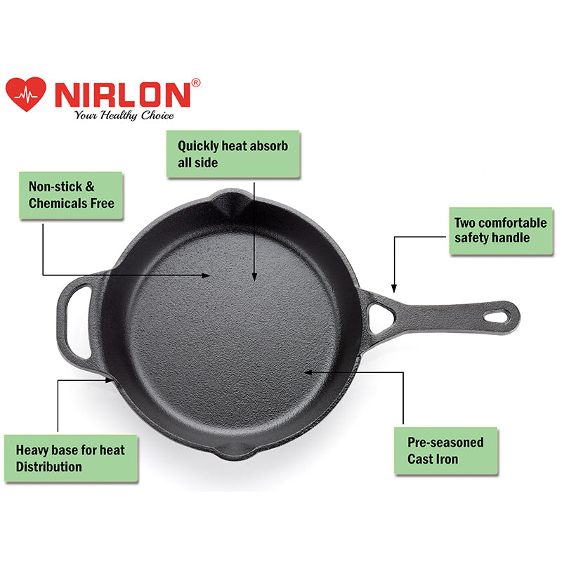 Buy Nirlon Cast Iron Frying Pan Frying Pan from Vaaree