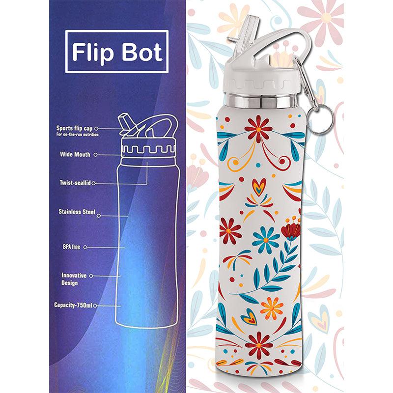 Buy Stella Flora Sipper Water Bottle (White) - 750 ML Sipper from Vaaree