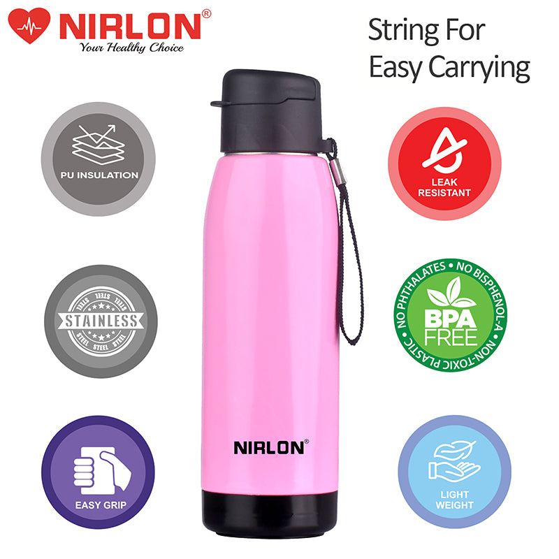 Buy Niora Water Bottle (Pink) - 750 ML Bottle from Vaaree