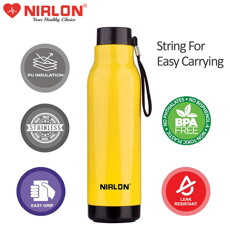 Buy Viora Water Bottle (Yellow) - 480 ML Bottle from Vaaree