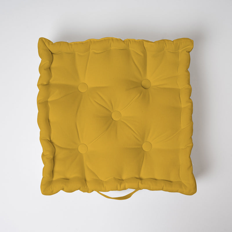 Buy Marlon Floor Cushion - Mustard Yellow Floor Cushions from Vaaree