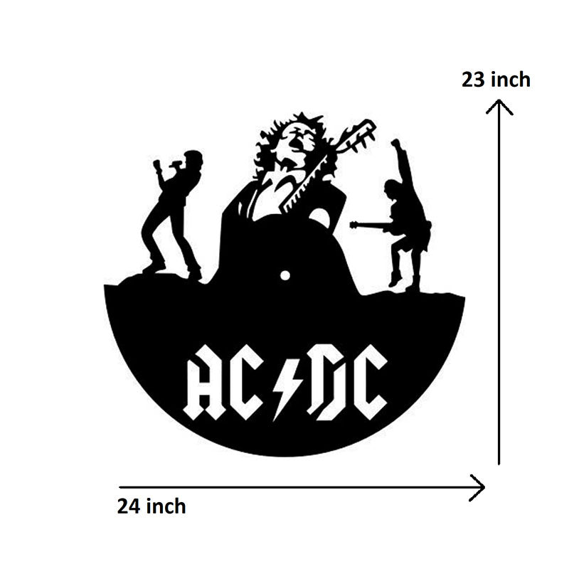 Wall Accents - Ac Dc Black Wall Art