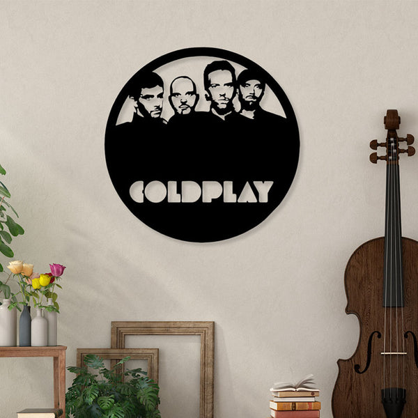 Wall Accents - Coldplay Black Wall Art