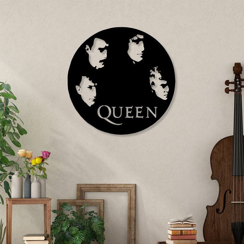 Wall Accents - Queen Rock Black Wall Art