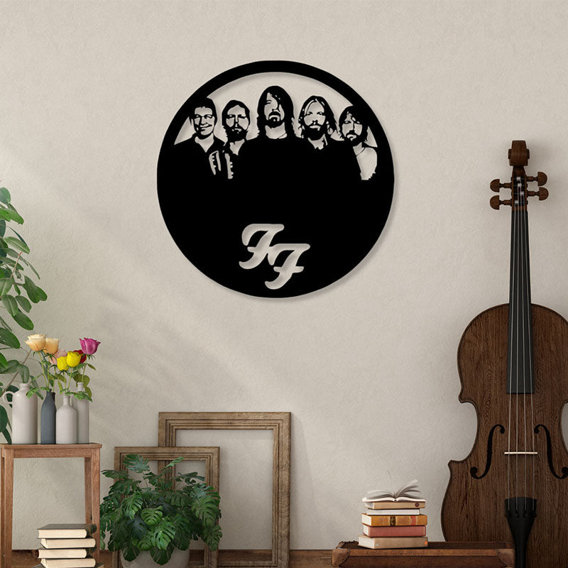 Wall Accents - Foo Fighters Black Wall Art