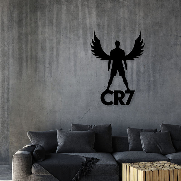 Cr7 Black Wall Art