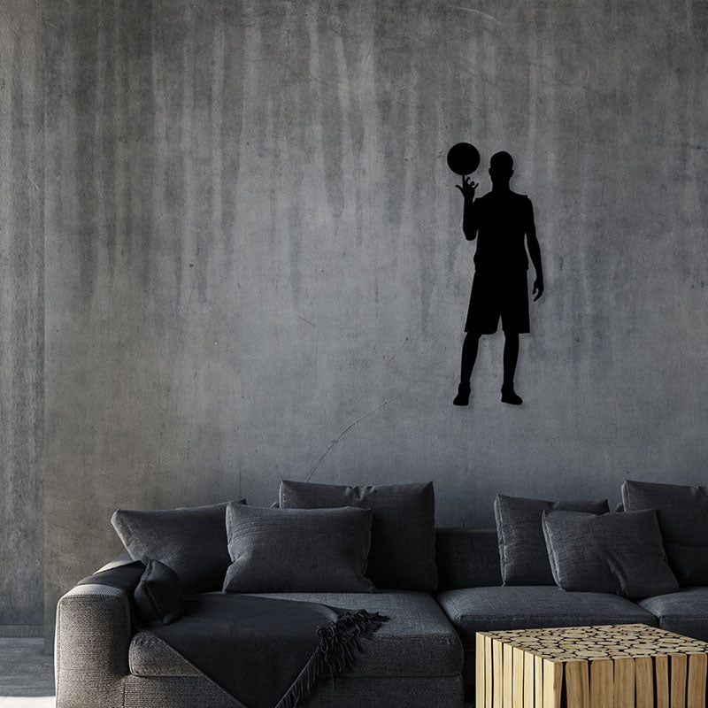 Wall Accents - Basketball Black Wall Art