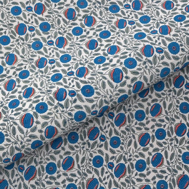 Buy Kavin Floral Bedsheet - Blue Bedsheets from Vaaree