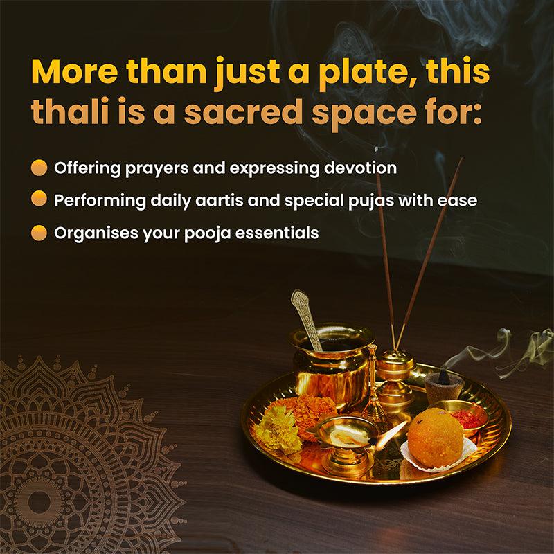 Buy Alma Pooja Thali Pooja Thali & Sets from Vaaree