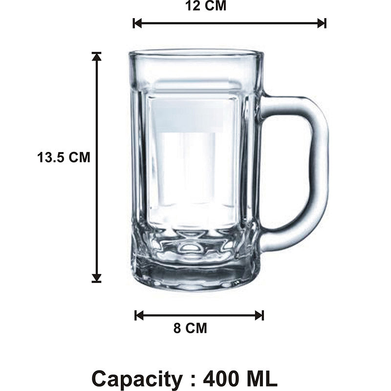 Buy Roso Beer Mug (400 ML) - Set Of Six Beer Mugs from Vaaree