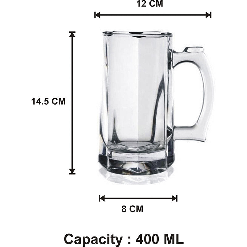 Buy Erva Beer Mug (400 ML) - Set Of Six Beer Mug from Vaaree