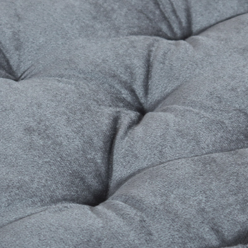 Floor Cushions - Roe Velvet Floor Cushion - Grey