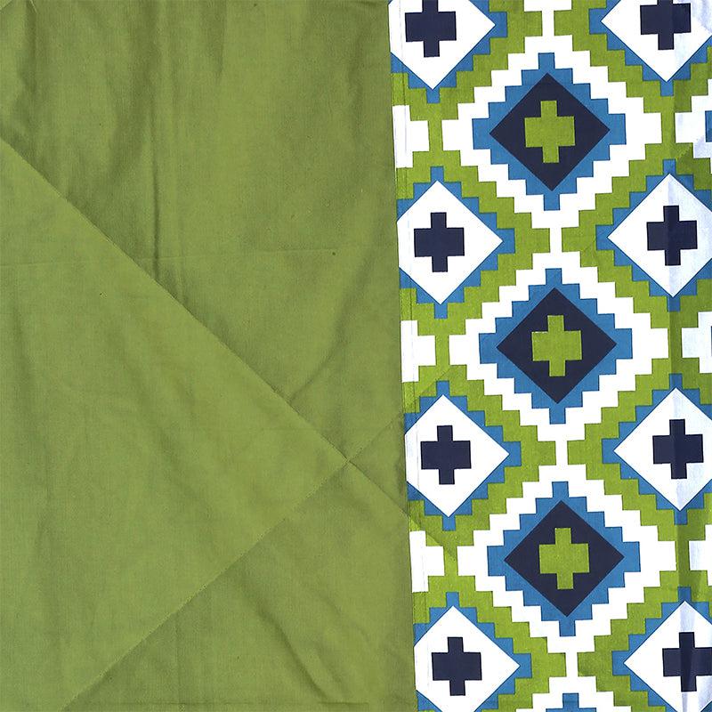 Buy Green Grandeur Geometric Bedding Set Bedding Set from Vaaree