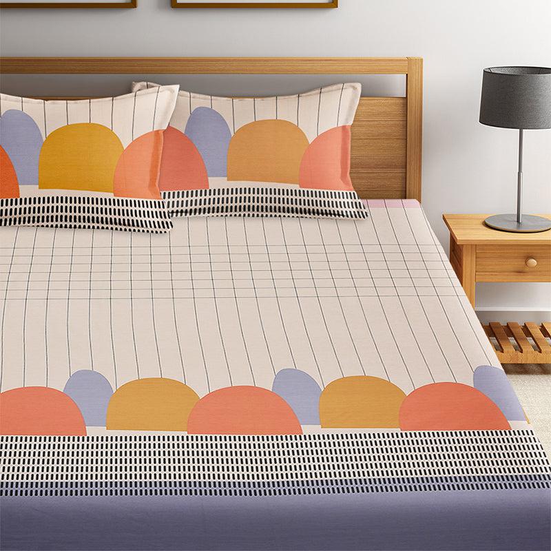 Buy Kain Geomatric Bedsheet Bedsheets from Vaaree