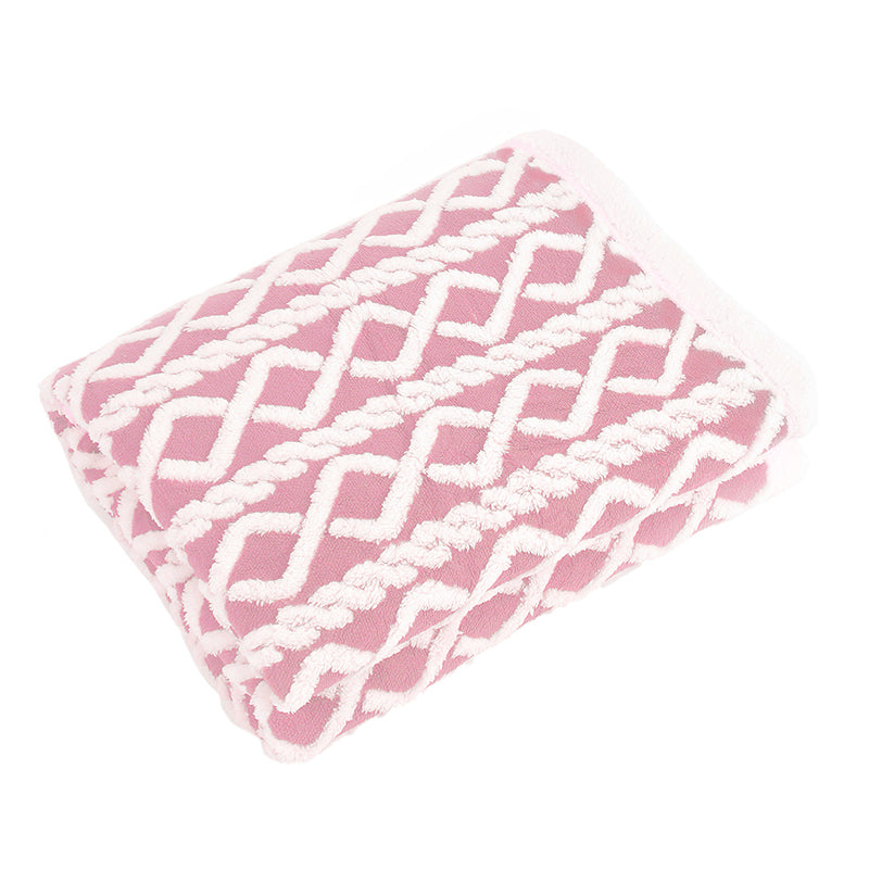 Buy Oriella Geomatric Blanket - Pink Blankets from Vaaree