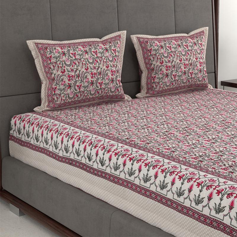 Buy Quilo Ethic Bedsheet - Brown Bedsheets from Vaaree