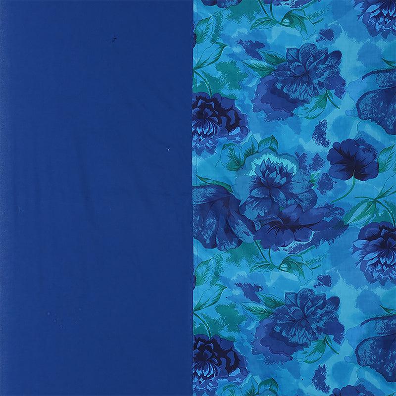 Buy Beatific Blue Floral Dohar Dohars from Vaaree