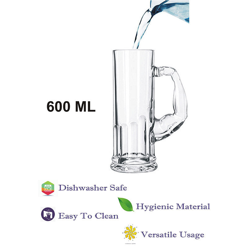 Buy Misty Beer Mug (600 ML) - Set Of Six Beer Mug from Vaaree