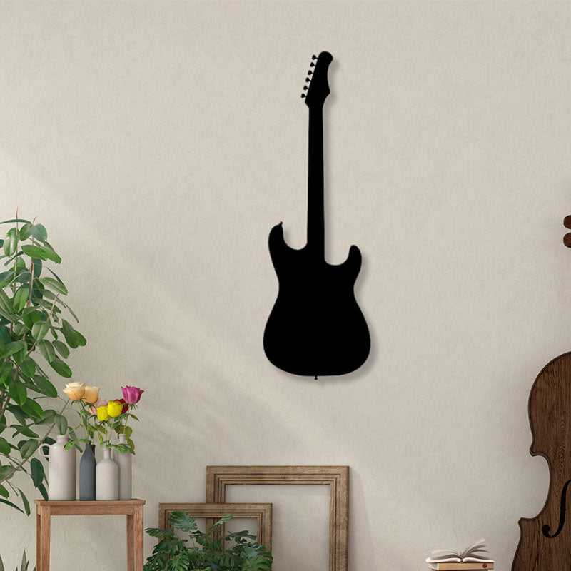 Wall Accents - Guitar Style Black Wall Art