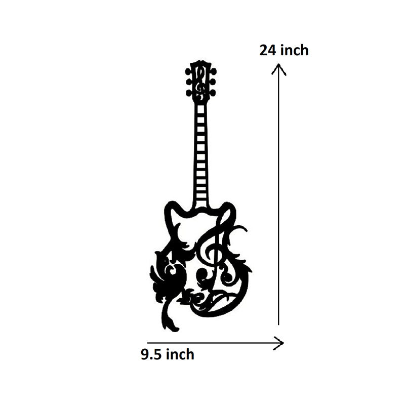 Buy Artistic Guitar Black Wall Art Wall Accents from Vaaree