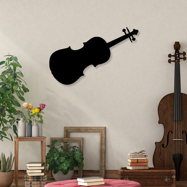 Wall Accents - Violin Black Wall Art